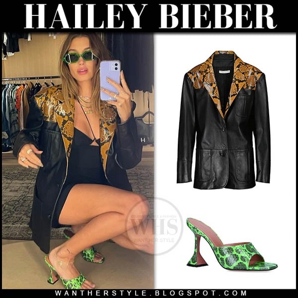 Alessandra Rich Python leather blazer jacket. Size IT 40 - Picture 11 of 16